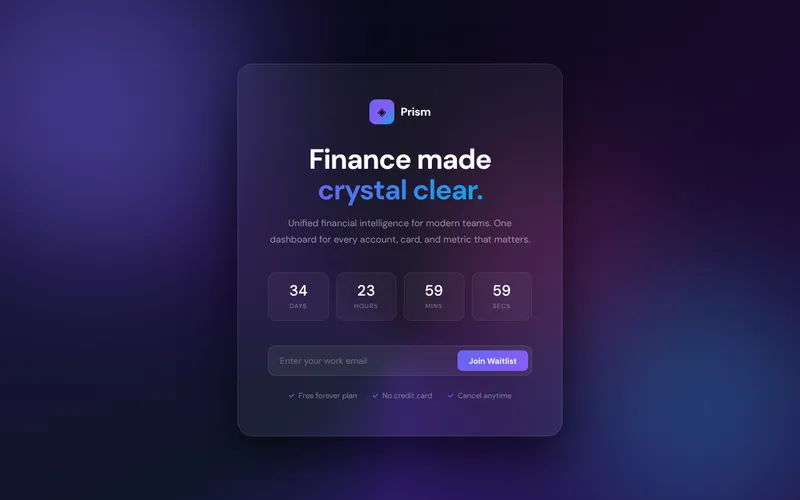 Preview of the Glass template