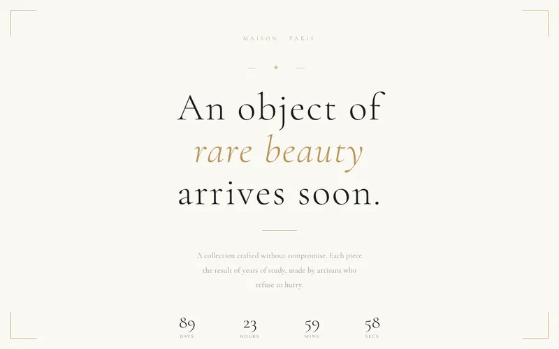 Preview of the Luxury template
